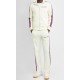 Pantaloni PALM ANGELS, Side-stripe Corduroy track pants  Cream - PMCA007F21FAB0060537