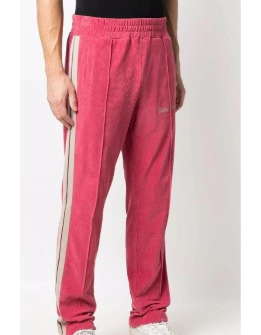 Pantaloni PALM ANGELS, side-stripe track pants Pink - PMCA007F21FAB0062861