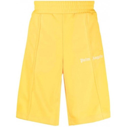 Pantaloni scurti PALM ANGELS, CCLASSIC TRACK SHORTS YELLOW 