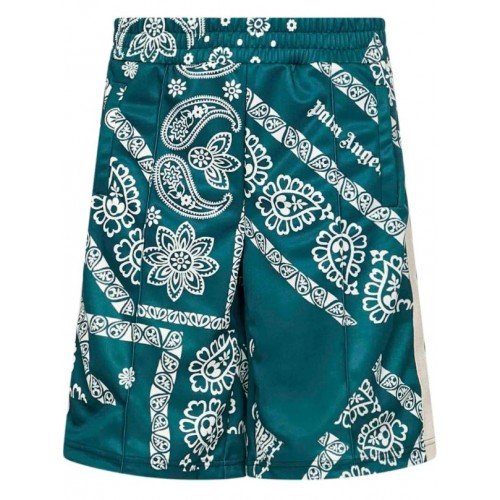 Pantaloni scurti  PALM ANGELS, Bandana Track Shorts, Green
