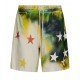 Pantaloni scurti PALM ANGELS, Sprayed Stars Print, Multicolor - PMCI010S23FLE0020184
