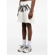 Pantaloni scurti PALM ANGELS, Big Waist Logo Sweatshorts, Alb - PMCI02CS26FLE0010310