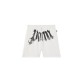 Pantaloni scurti PALM ANGELS, Big Waist Logo Sweatshorts, Alb - PMCI02CS26FLE0010310