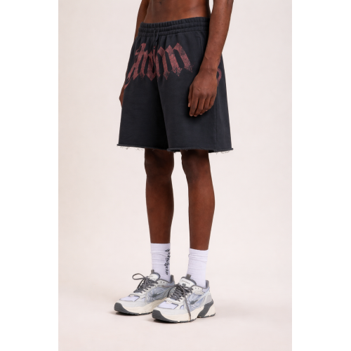 Bermude PALM ANGELS, logo atasat, Grey