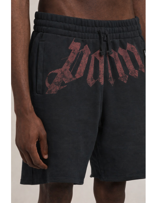 Bermude PALM ANGELS, logo atasat, Grey - PMCI02CS26FLE0011028