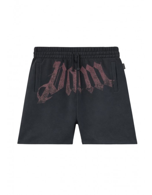 Bermude PALM ANGELS, logo atasat, Grey - PMCI02CS26FLE0011028