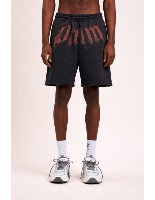 Bermude PALM ANGELS, logo atasat, Grey - PMCI02CS26FLE0011028