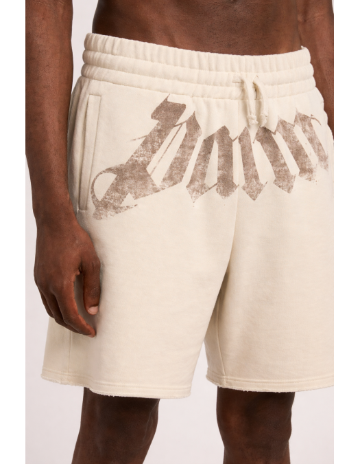 Bermude PALM ANGELS, logo atasat, White - PMCI02CS26FLE0016160