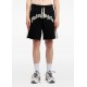 Pantaloni scurti PALM ANGELS, curved logo track shorts, Black - PMCI02DS26FLE0011003