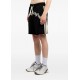 Pantaloni scurti PALM ANGELS, curved logo track shorts, Black - PMCI02DS26FLE0011003