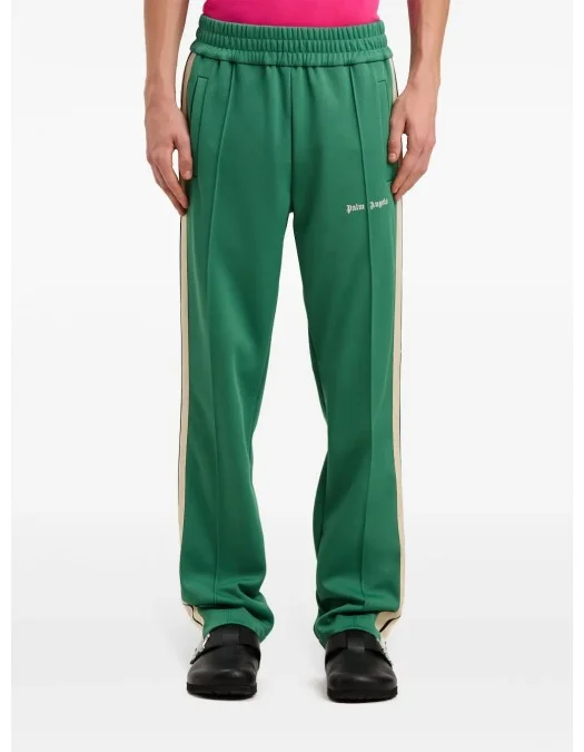 PANTALONI PALM ANGELS, Classic, Emerald Green - PMCJ020S25FAB0015703 PANTALONI PALM ANGELS, Classic, Emerald Green - PMCJ020S25FAB0015703
