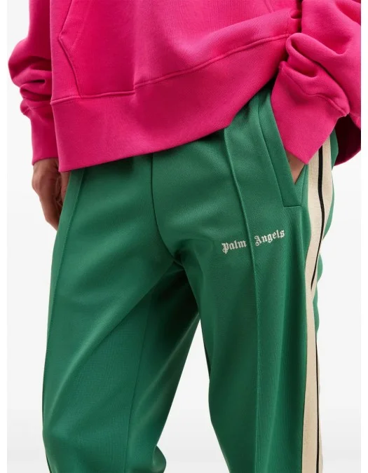 PANTALONI PALM ANGELS, Classic, Emerald Green - PMCJ020S25FAB0015703 PANTALONI PALM ANGELS, Classic, Emerald Green - PMCJ020S25FAB0015703