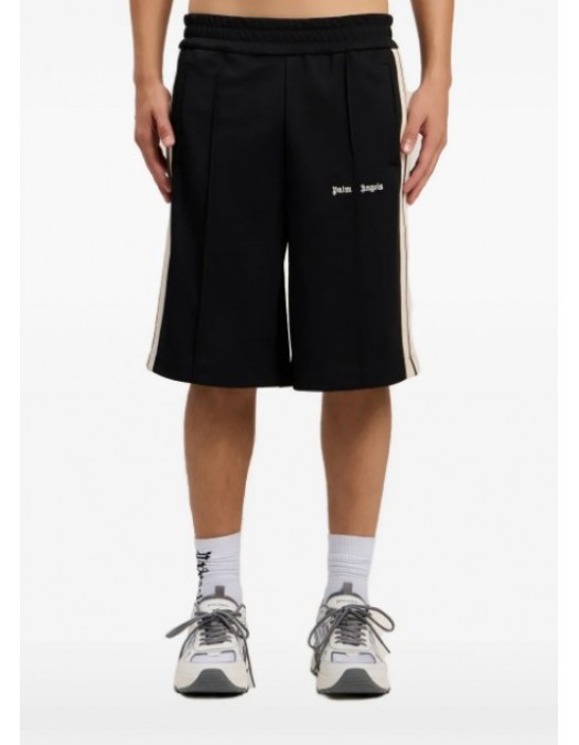 BERMUDE PALM ANGELS, logo-embroidered track shorts - PMCL009S26FAB0011003