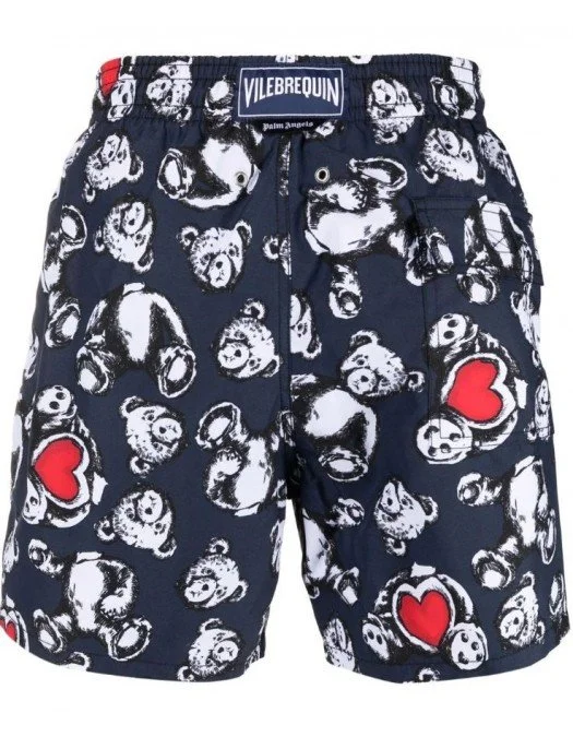 Short PALM ANGELS x VILEBREQUIN, Bear Heart Print
