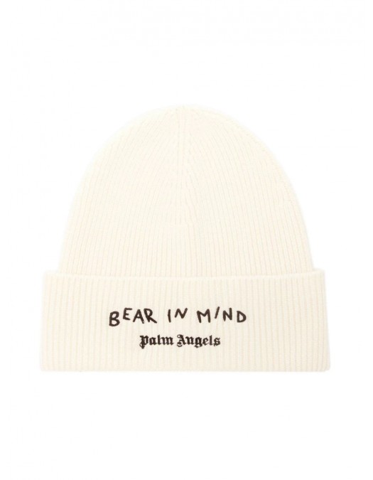 Caciula PALM ANGELS, Bear In Mind, White - PMLC030F24KNI0060360