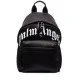 Rucsac Palm Angels, CURVED LOGO Black - PMNB012F21LEA0011001