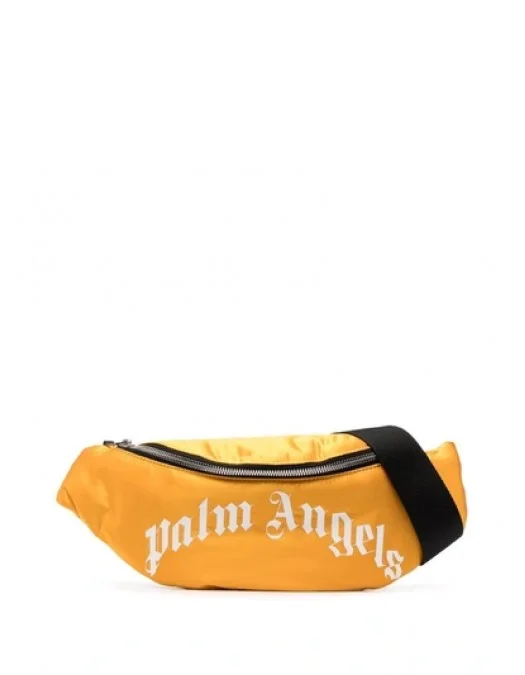 BORSETA PALM ANGELS, Logo Print, Yellow - PMNO004F21LEA0011872 BORSETA PALM ANGELS, Logo Print, Yellow - PMNO004F21LEA0011872
