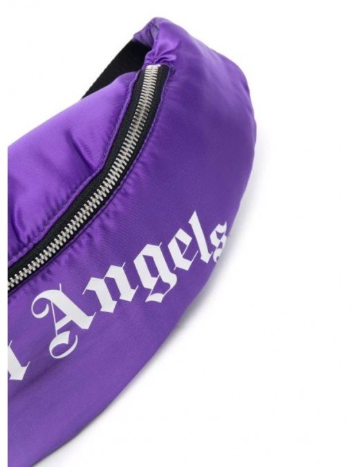 Borseta Palm Angels, Curved Logo nylon Purple - PMNO004F21LEA0013772