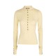 Bluza JACQUEMUS, Lana merino, Polo, Cream - POW00806AK00145205F Bluza JACQUEMUS, Lana merino, Polo, Cream - POW00806AK00145205F