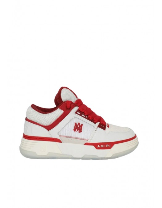 Sneakers AMIRI, MA-1 Low top Sneakers, Alb Rosu PS24MFS018610 - PS24MFS018610