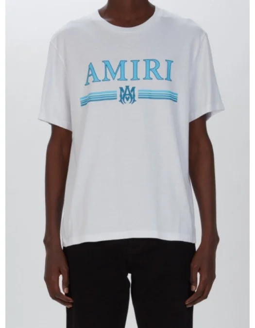 TRICOU AMIRI, Blue Print, Alb - PS24MJL007WHITE