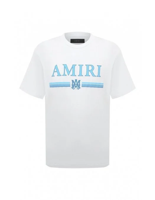 TRICOU AMIRI, Blue Print, Alb - PS24MJL007WHITE