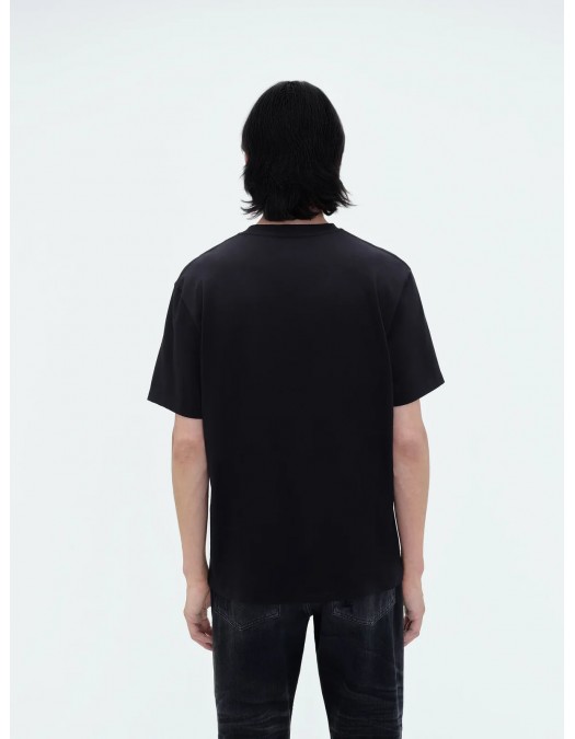 TRICOU AMIRI, Staggered Logo Tee, Black - PS24MJL015BLACK