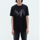 TRICOU AMIRI, Staggered Logo Tee, Black - PS24MJL015BLACK