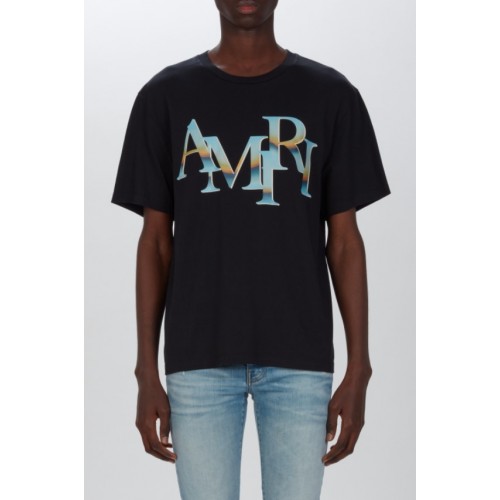 TRICOU AMIRI, Brand Print, PS24MJL020BLACK TRICOU AMIRI, Brand Print, PS24MJL020BLACK