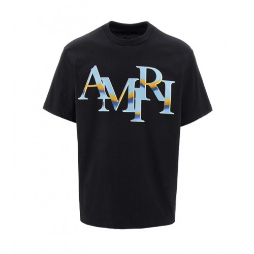 TRICOU AMIRI, Brand Print, PS24MJL020BLACK TRICOU AMIRI, Brand Print, PS24MJL020BLACK