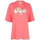 Tricou PALM ANGELS, Tedy Bear, Pink Oversized - PWAA017F22JER0043460
