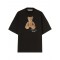 Tricou PALM ANGELS,  Embroidered Bear Motif, Black