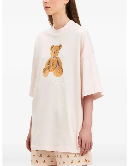 Tricou PALM ANGELS, Bear in Mind, Soft Pink - PWAA017S25JER0043C60 Tricou PALM ANGELS, Bear in Mind, Soft Pink - PWAA017S25JER0043C60