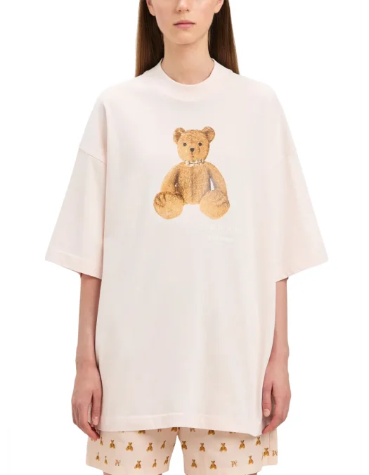 Tricou PALM ANGELS, Bear in Mind, Soft Pink - PWAA017S25JER0043C60