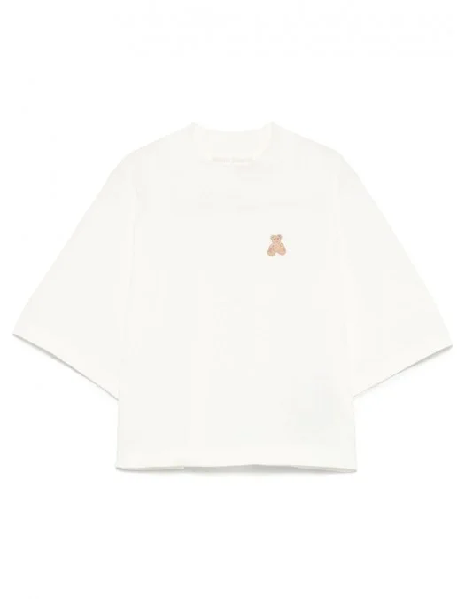 Tricou PALM ANGELS, Mini Bear, Classic, White - PWAA020S25JER0060360 Tricou PALM ANGELS, Mini Bear, Classic, White - PWAA020S25JER0060360