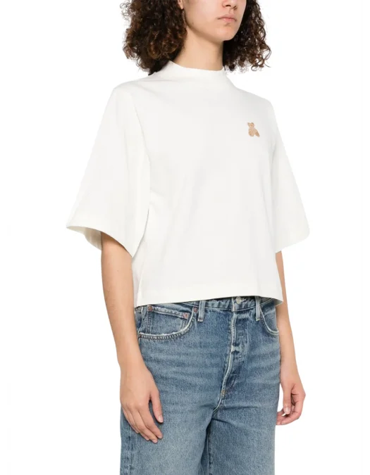 Tricou PALM ANGELS, Mini Bear, Classic, White - PWAA020S25JER0060360 Tricou PALM ANGELS, Mini Bear, Classic, White - PWAA020S25JER0060360