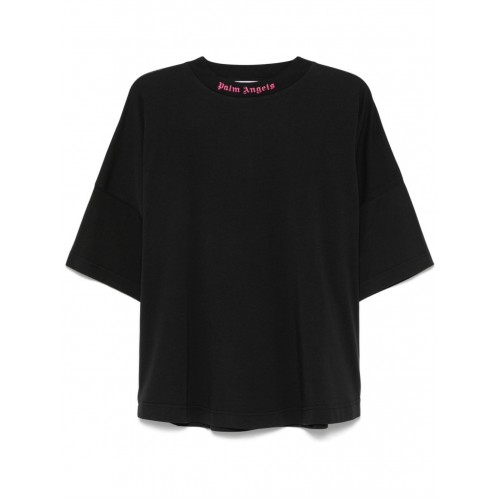 Tricou PALM ANGELS, Pink Frontal Neck Logo Tricou PALM ANGELS, Pink Frontal Neck Logo