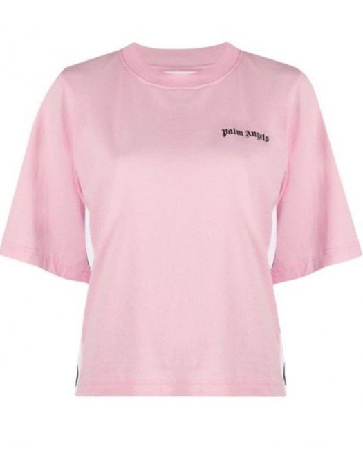 Tricou PALM ANGELS, Logo black, Pink - PWAA036S21JER0013410