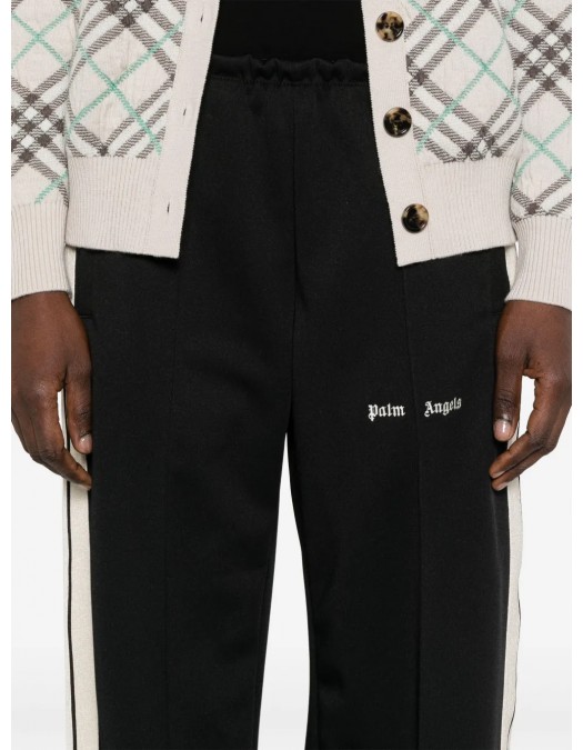 PANTALONI PALM ANGELS, Classic Logo Print, Black - PWCJ031C99FAB0021003X