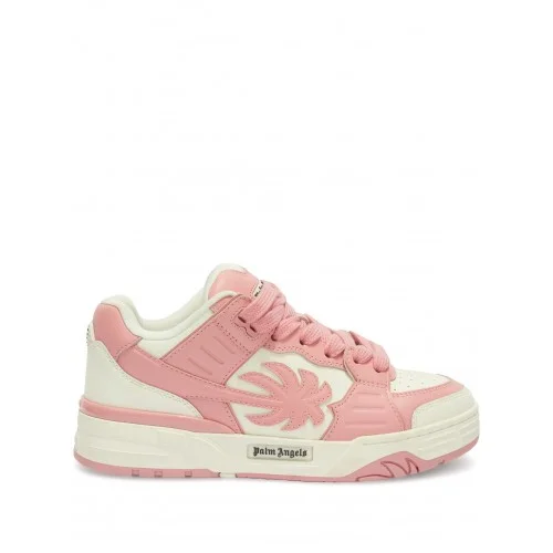 SNEAKERS PALM ANGELS, Venice, Logo Insert, Pink Details, Women, White