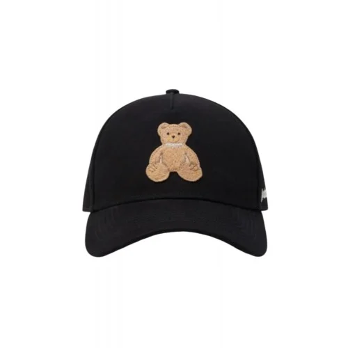 Sapca PALM ANGELS, Cmbroidered-bear cap, Black
