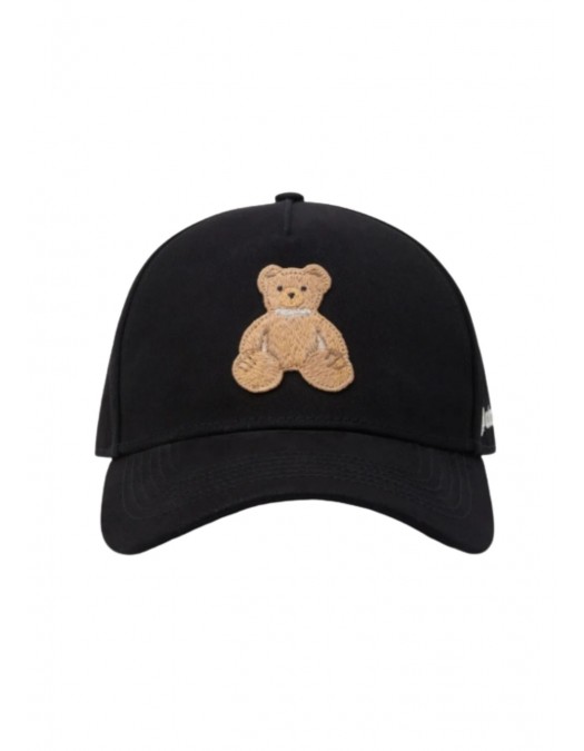 Sapca PALM ANGELS, Cmbroidered-bear cap, Black - PWLB032S26FAB0061060