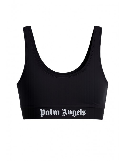 Bustiera PALM ANGELS, Sutien Classic Logo Sport Bra - PWVO010S26FAB0011010