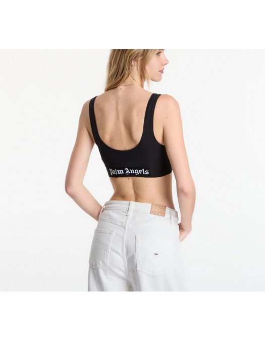 Bustiera PALM ANGELS, Sutien Classic Logo Sport Bra - PWVO010S26FAB0011010