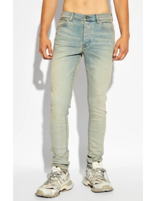 Jeans AMIRI, PXMD002Elastane 406, Light Blue - PXMD002406