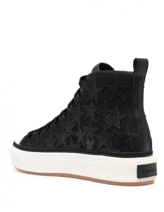 Sneakers AMIRI, High Top Stars Print, Black - PXMFS003004