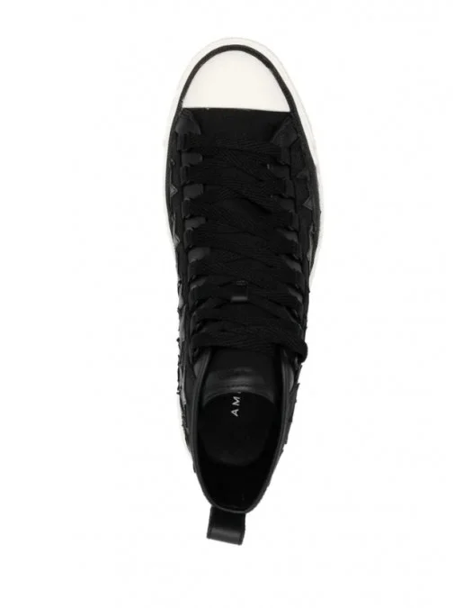 Sneakers AMIRI, High Top Stars Print, Black - PXMFS003004