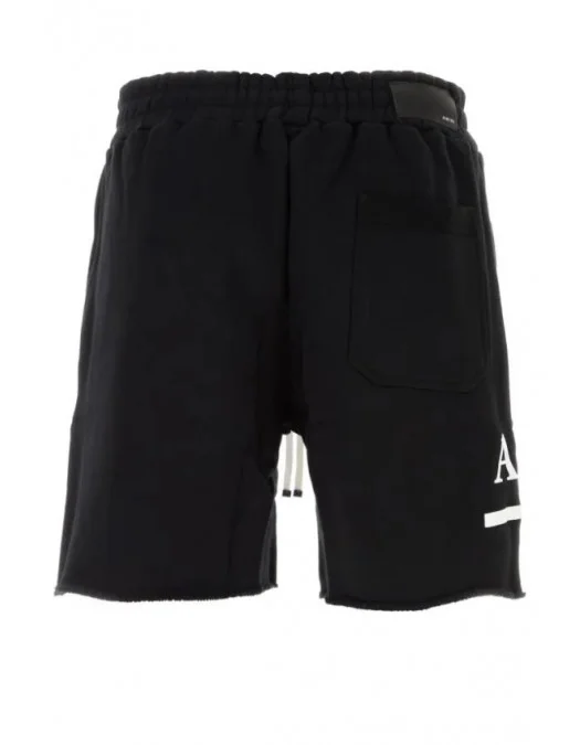 Pantaloni AMIRI,  SHORTS With White Logo, Negru - PXMJL008001