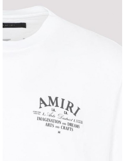 TRICOU AMIRI, Logo Printed, White - PXMJT001100