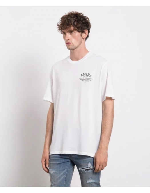 TRICOU AMIRI, Logo Printed, White - PXMJT001100